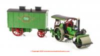 76APR004 Oxford Diecast Fred Dibnah Aveling & Porter Road Roller & L.Wagon
